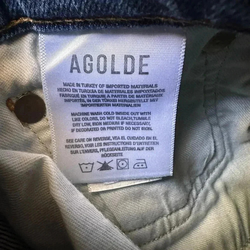 AGOLDE Riley High Rise Straight Jeans size 26 - Picture 3 of 11